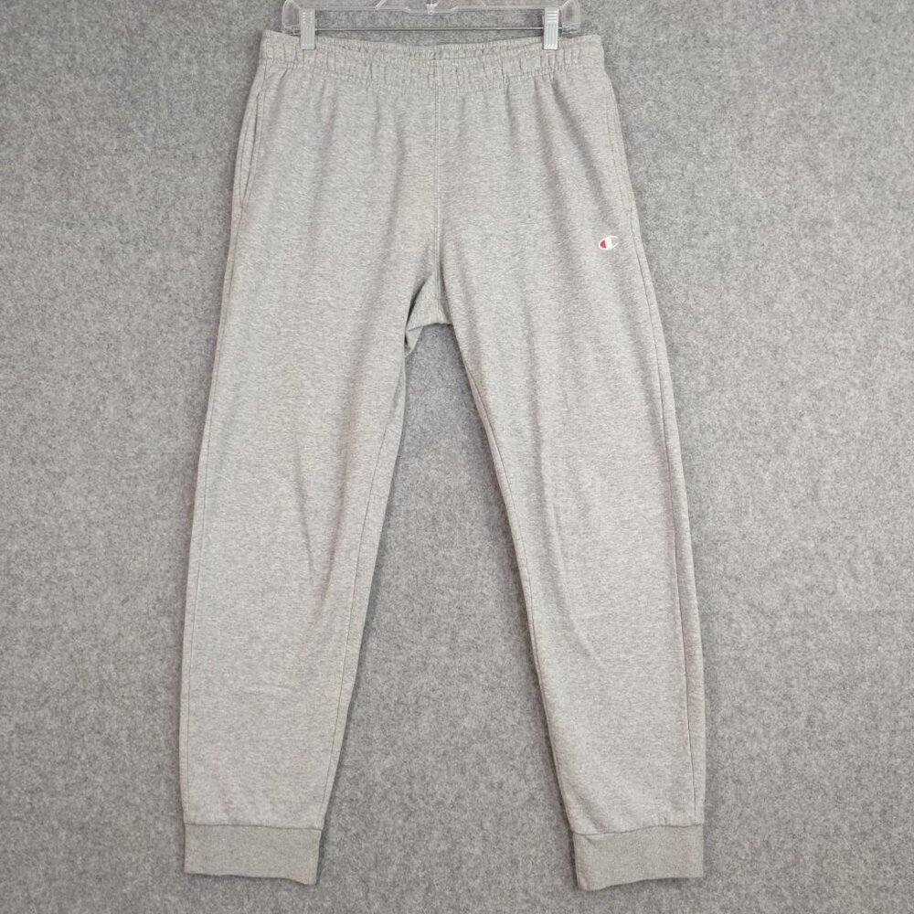 Champion Pants Mens Sz M Sweats Gray Sweatpant Joggers Active Gym Runners 27" - Picture 2 of 14